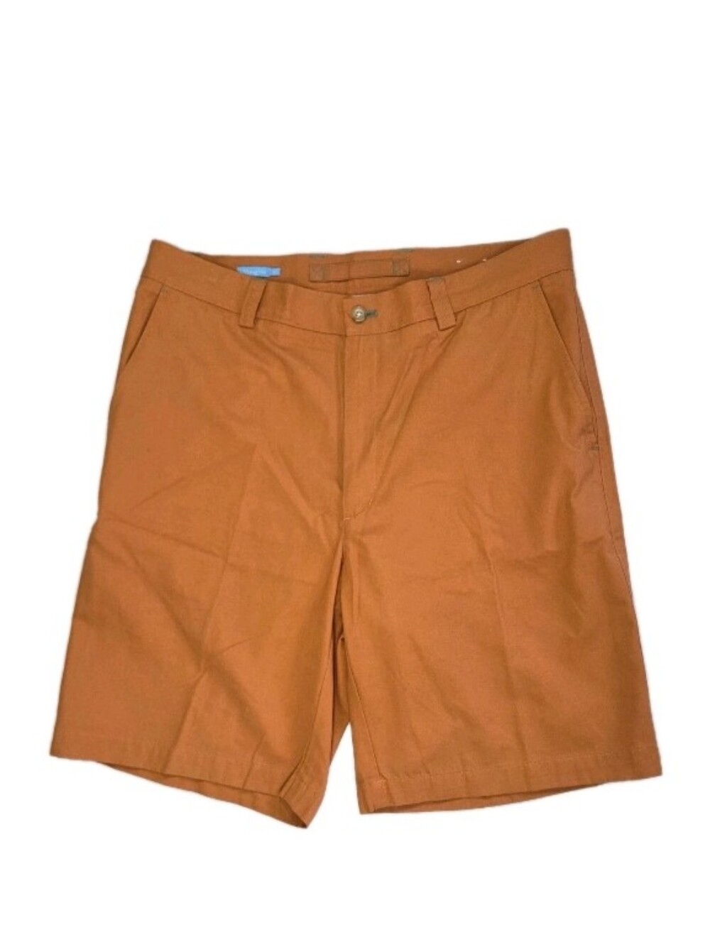 J Mclaughlin 100% Linen Chino Shorts Mens Size 34 Orange Preppy Quiet Luxury